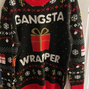 Gangsta Wrapper Ugly Christmas Sweater